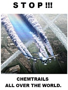"Stop Chemtrails All Over The World" Poster